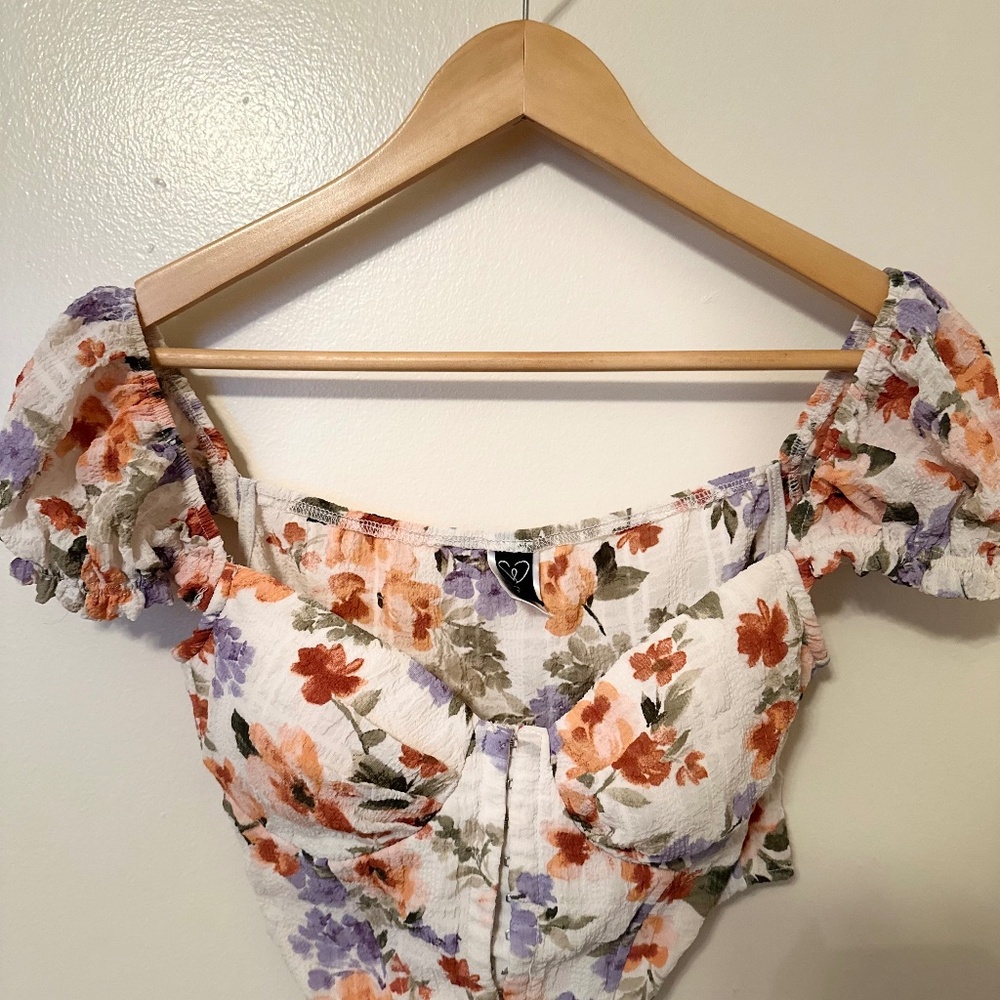 2 floral blouses